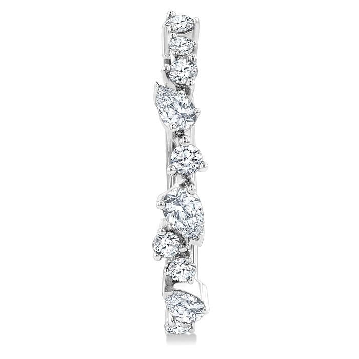 RaCelAr VioPhoEl 14K White Gold Diamond Fashion Earrings