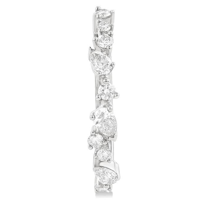 RaCelAr VioPhoEl 14K White Gold Diamond Fashion Earrings