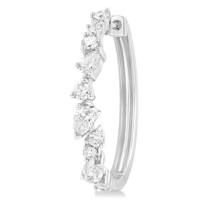 RaCelAr VioPhoEl 14K White Gold Diamond Fashion Earrings