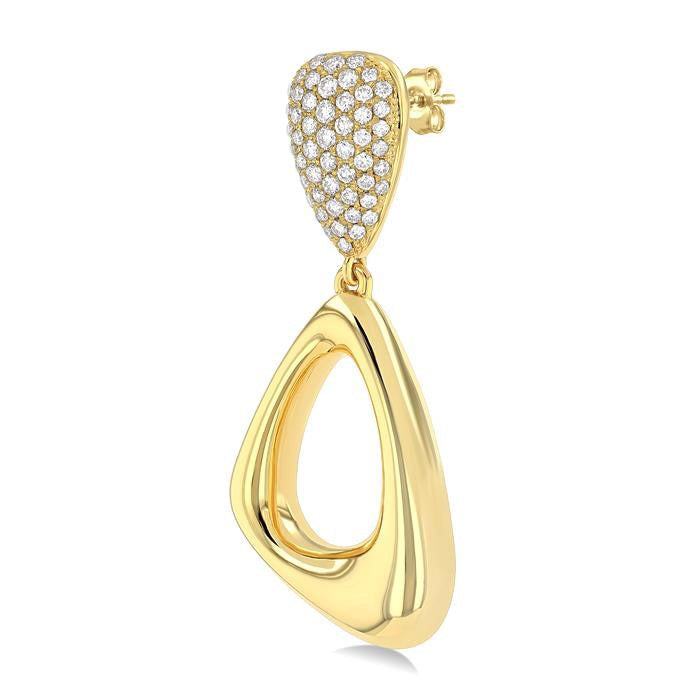 Drop Diamond Fashion Earrings