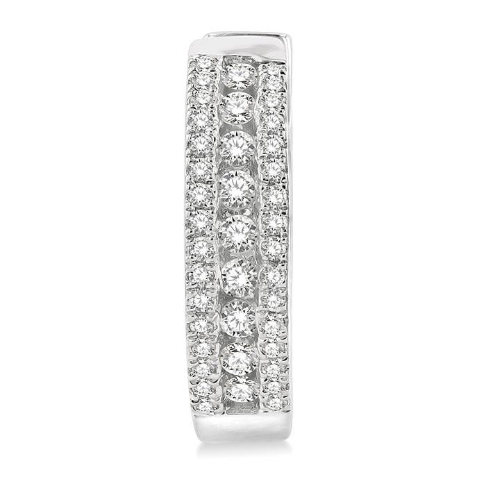 Diamond Hoop Earrings