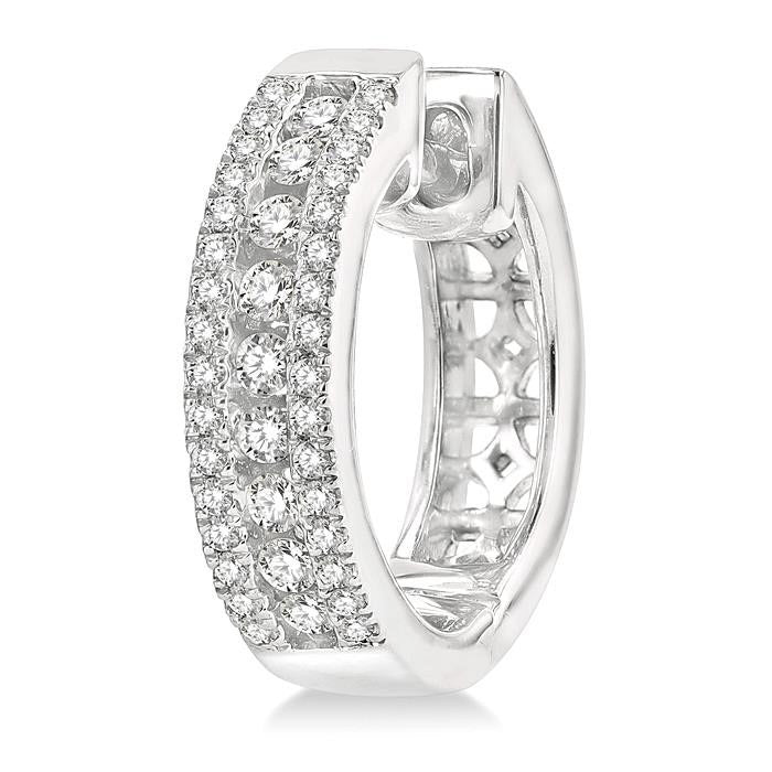 Diamond Hoop Earrings