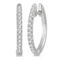 Diamond Hoop Earrings