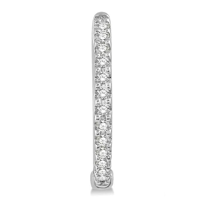 Diamond Hoop Earrings