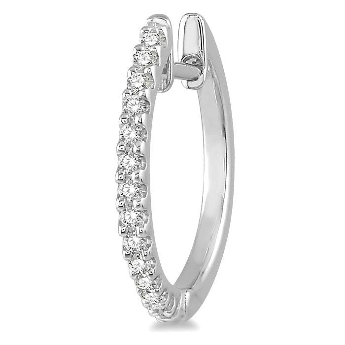 Diamond Hoop Earrings