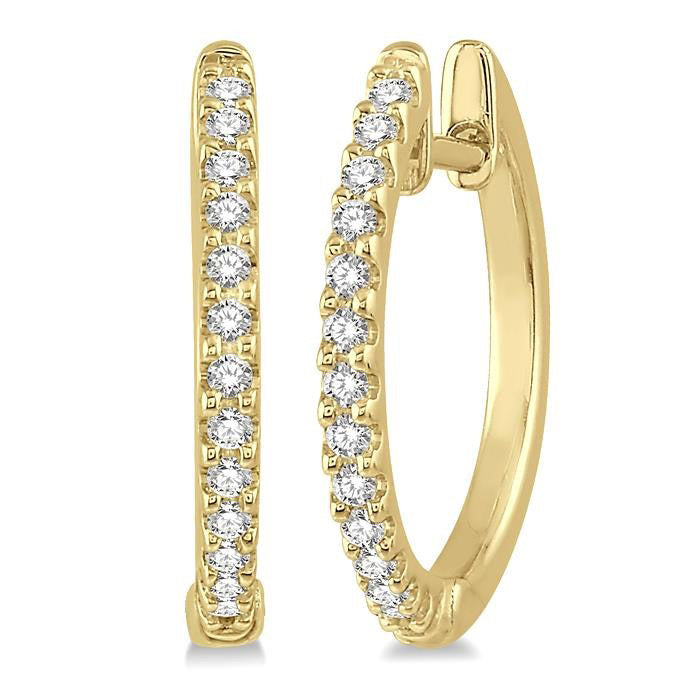 Diamond Hoop Earrings