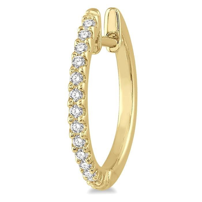 Diamond Hoop Earrings