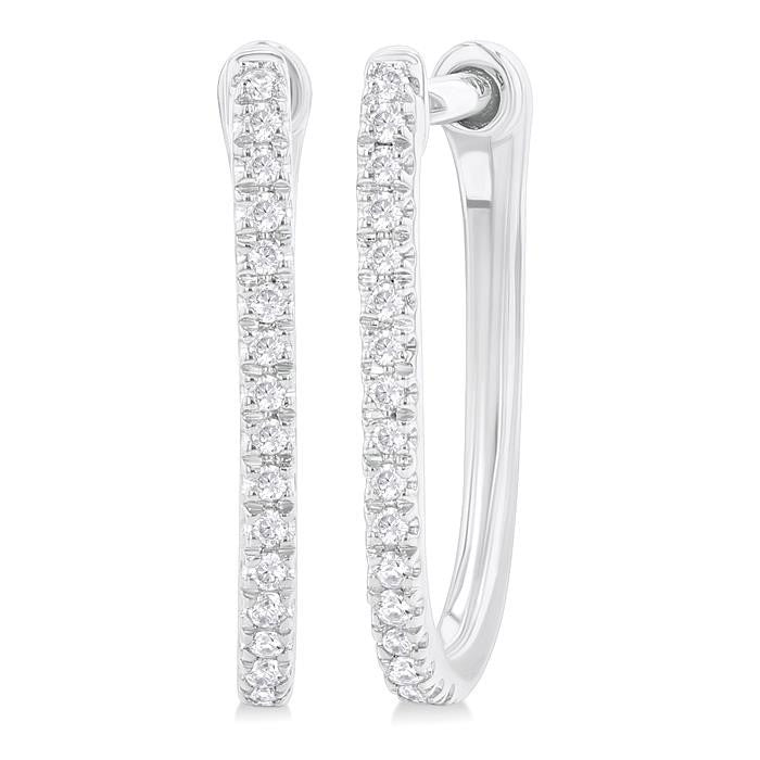 Diamond Hoop Earrings