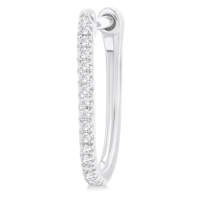Diamond Hoop Earrings