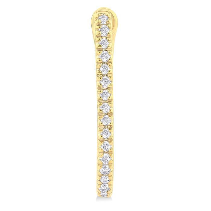 Diamond Hoop Earrings