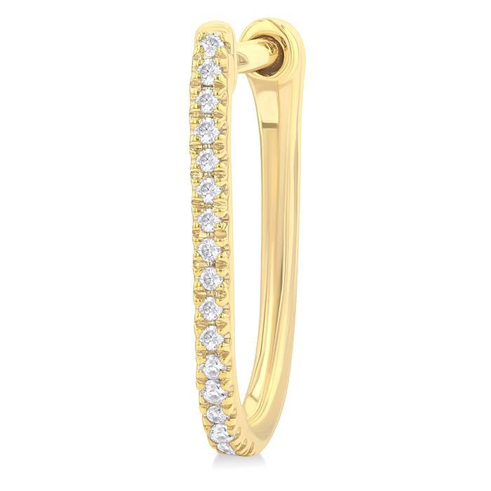 Diamond Hoop Earrings