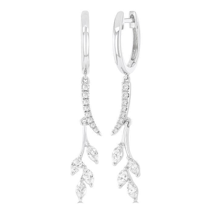 Leaf Diamond Fashion Earrings