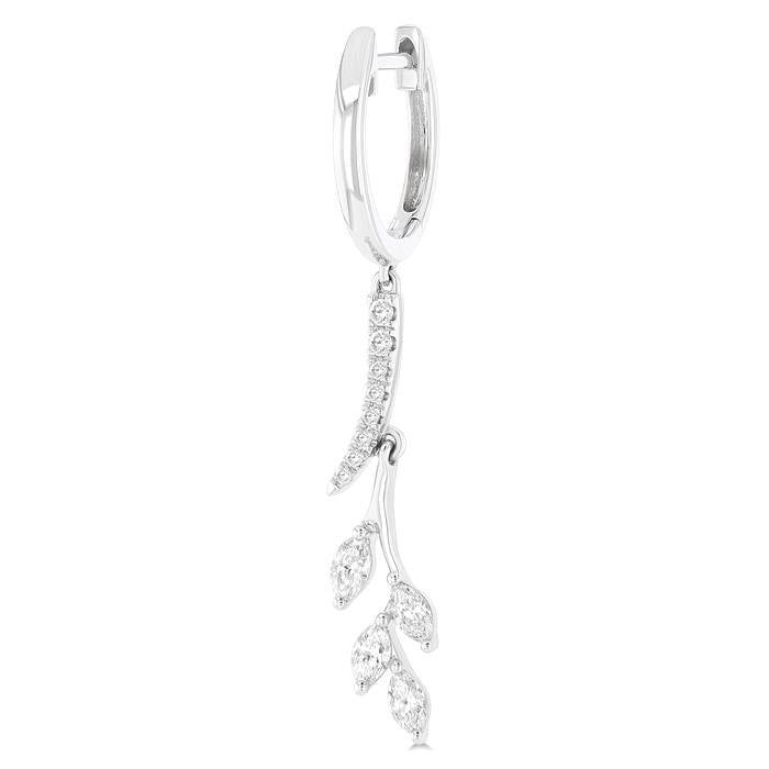 Leaf Diamond Fashion Earrings