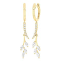 Leaf Diamond Fashion Earrings
