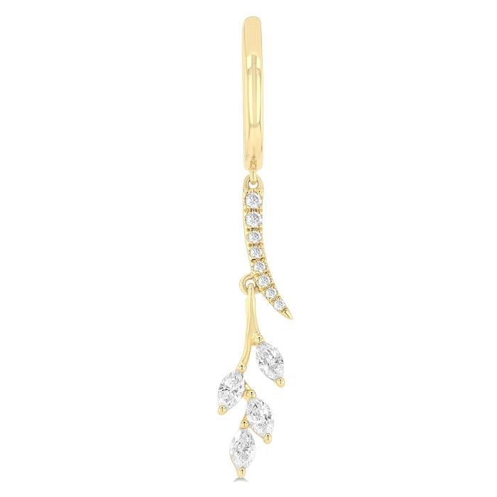 Leaf Diamond Fashion Earrings