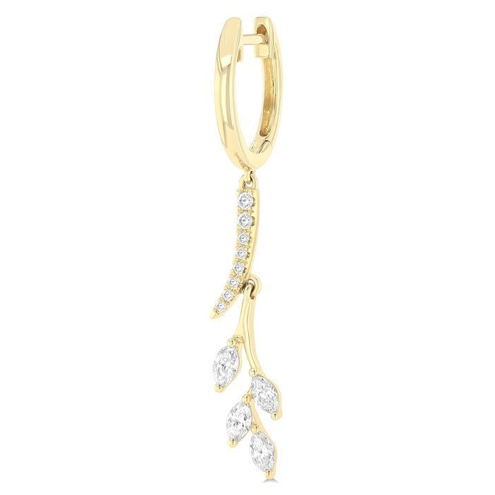 Leaf Diamond Fashion Earrings