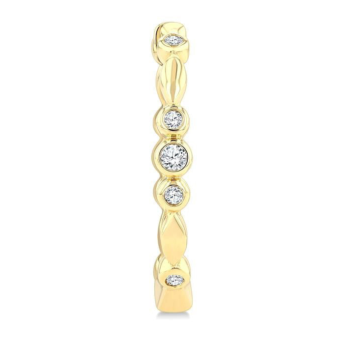 Diamond Fashion Hoop Earrings