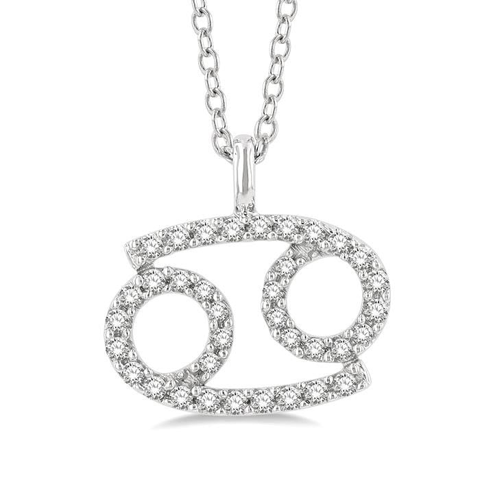 Valora Seraph Cancer Zodiac Diamond Pendant