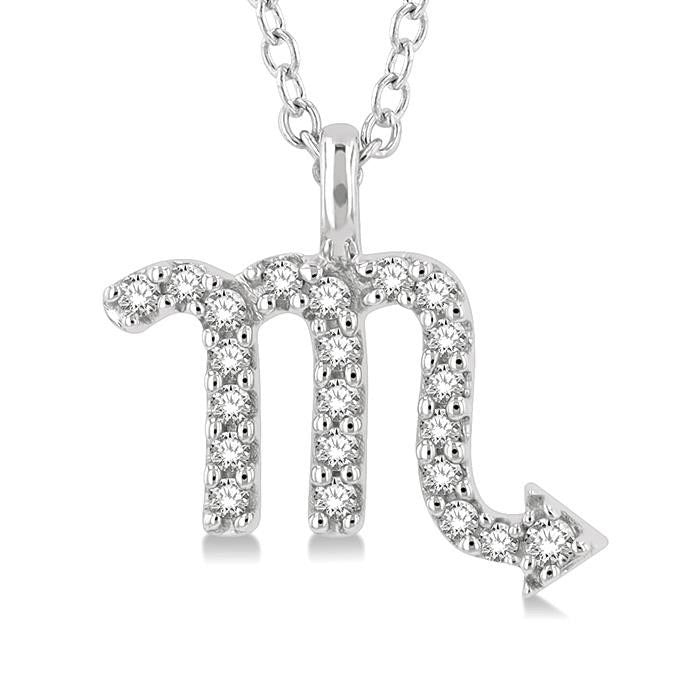 Atlas Artemis Scorpio Zodiac Diamond Pendant