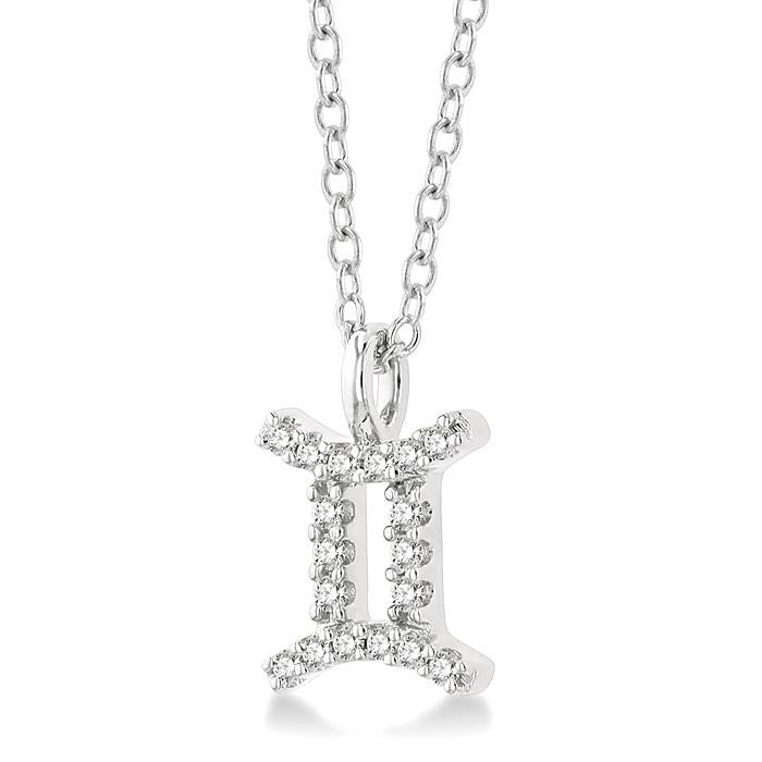 Zenith Atlas Gemini Zodiac Diamond Pendant
