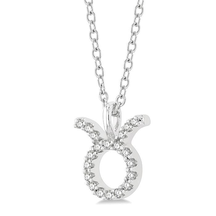 Blossom Fable Taurus Zodiac Diamond Pendant