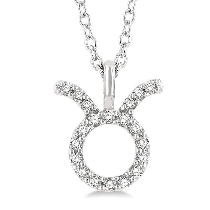Blossom Fable Taurus Zodiac Diamond Pendant