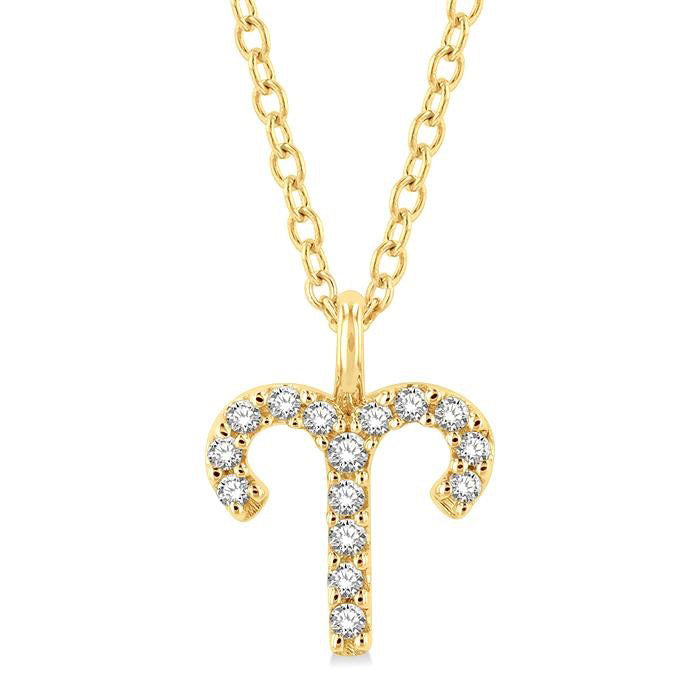 Nyx Vellum Aries Zodiac Diamond Pendant