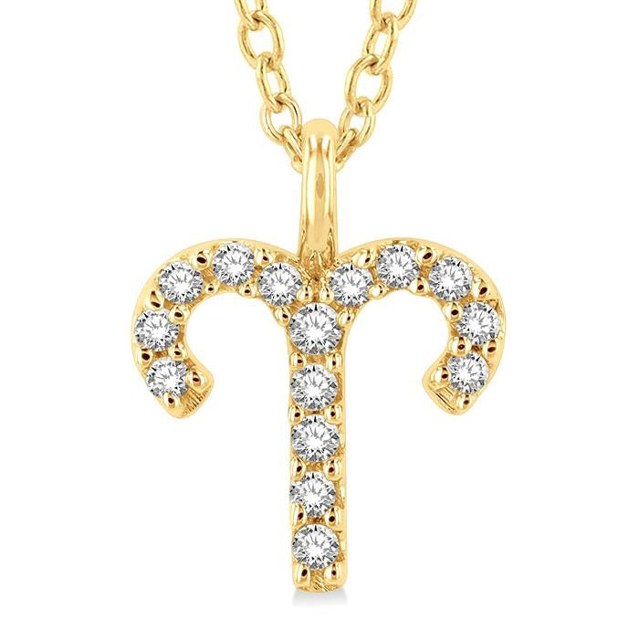 Nyx Vellum Aries Zodiac Diamond Pendant