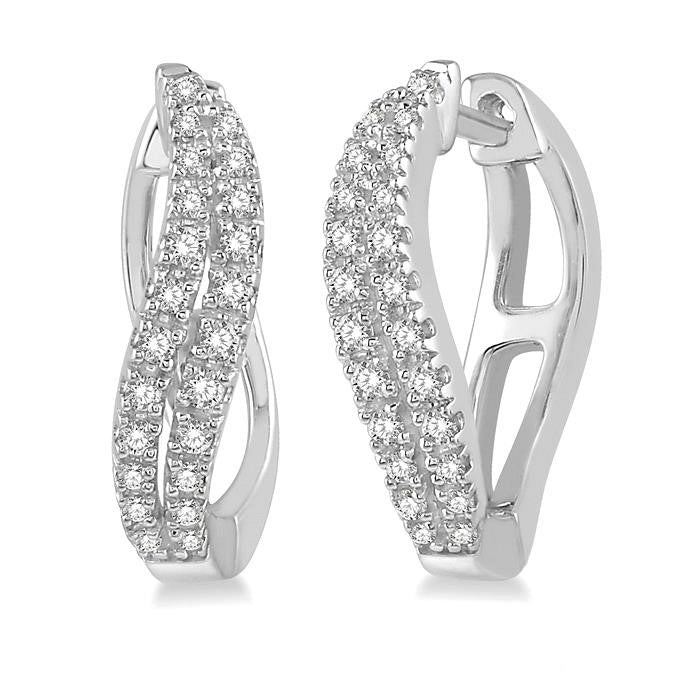 Diamond Hoop Fashion Earrings