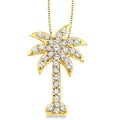 Serenade Palm Tree Diamond Fashion Pendant
