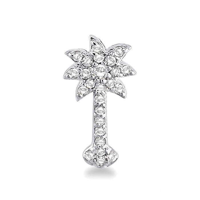 PALM TREE DIAMOND EARRINGS
