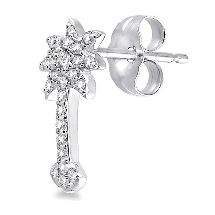PALM TREE DIAMOND EARRINGS