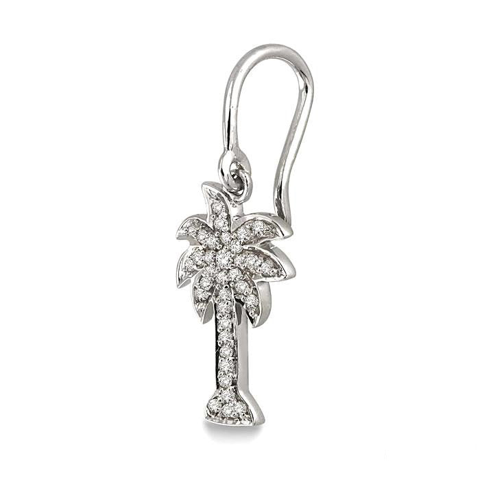 PALM TREE DIAMOND EARRINGS