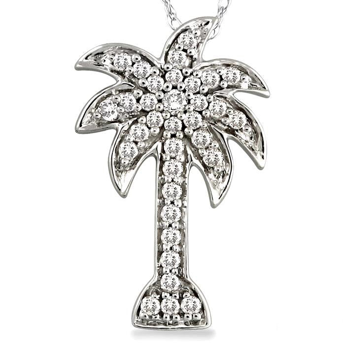 Orion Fable Palm Tree Diamond Fashion Pendant