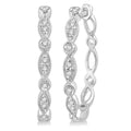 Diamond Hoop Earrings
