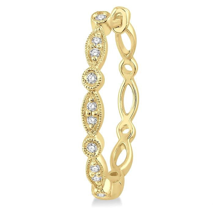 Diamond Hoop Earrings