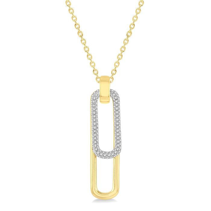 Cinder Ulyssa Paperclip Diamond Fashion Pendant
