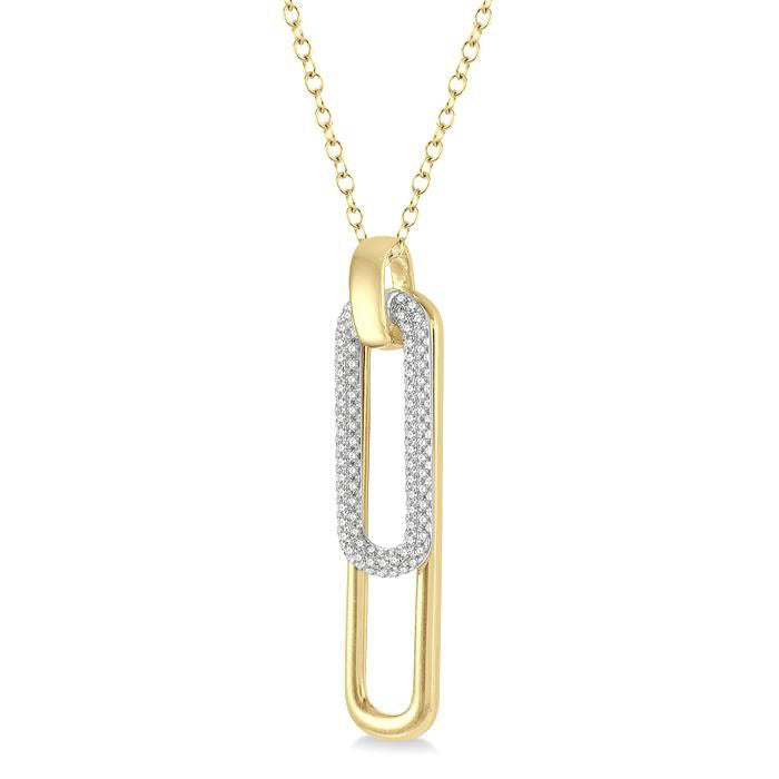 Cinder Ulyssa Paperclip Diamond Fashion Pendant