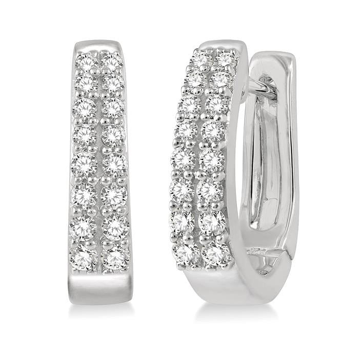 Petite Diamond Huggie Fashion Earrings