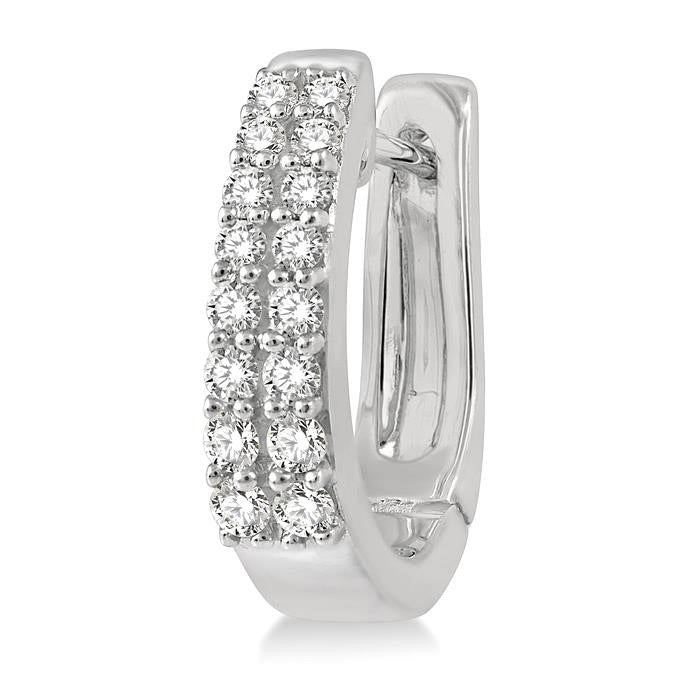 Petite Diamond Huggie Fashion Earrings