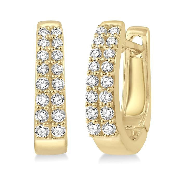 Diamond Petite Huggie Earrings