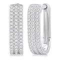 RaIsLys 14K White Gold Diamond Earrings