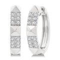 Pyramid Diamond Huggie Fashion Earrings