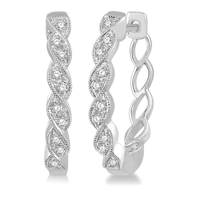 Diamond Hoop Fashion Earrings