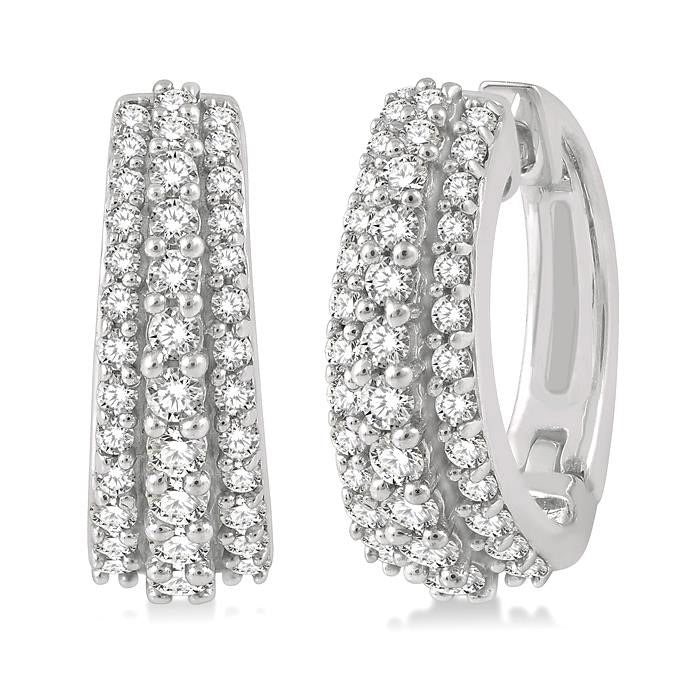 Diamond Petite Huggie Earrings