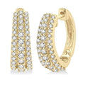 Petite Diamond Huggie Fashion Earrings