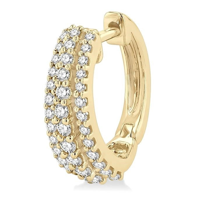 Petite Diamond Huggie Fashion Earrings