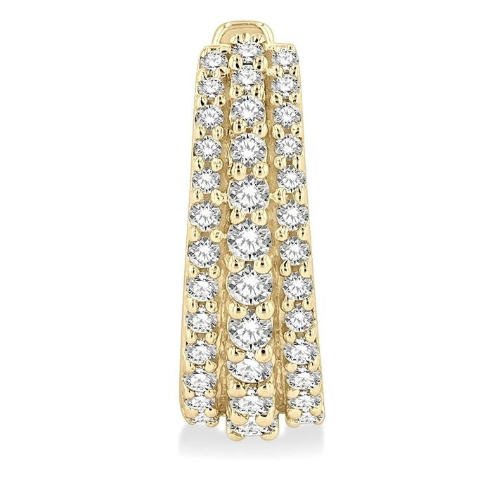 Petite Diamond Huggie Fashion Earrings