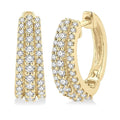 Petite Diamond Huggie Fashion Earrings