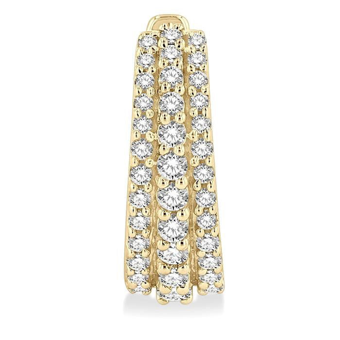Petite Diamond Huggie Fashion Earrings